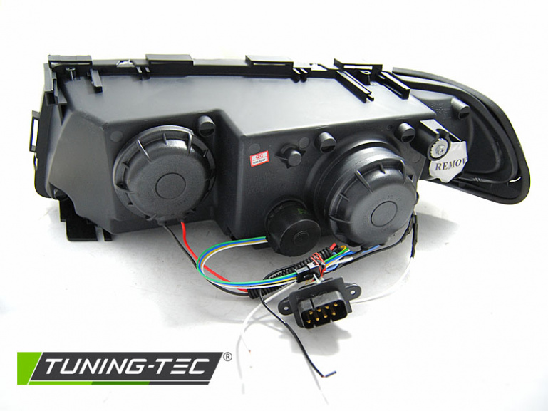 3D LED Angel Eyes Scheinwerfer für BMW 7er E38 94-98 schwarz